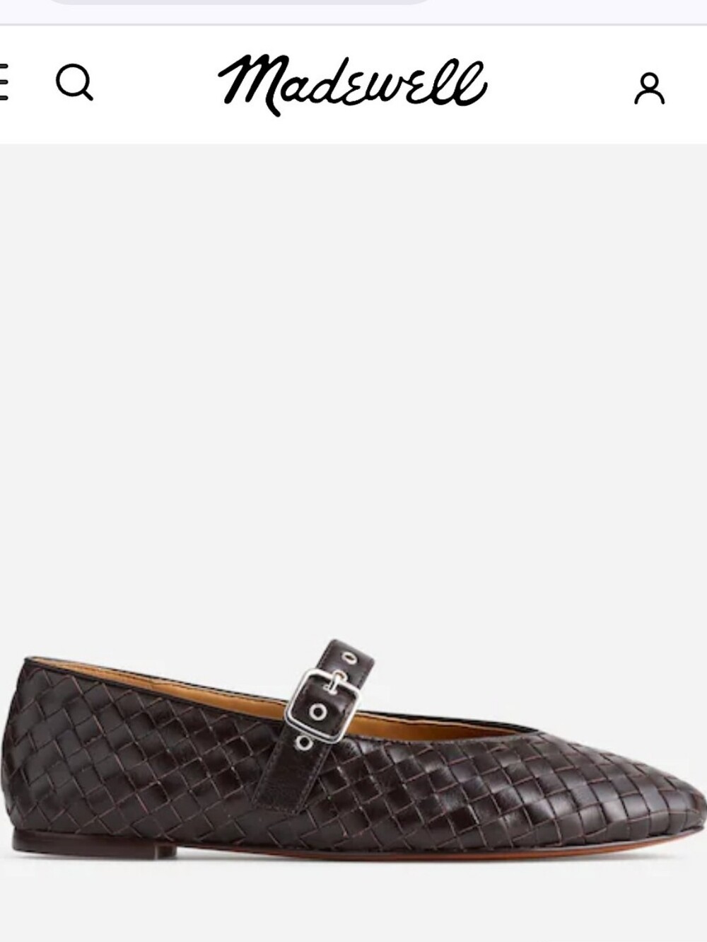 Madewell The Remy Mary Jane Flat - dark carob